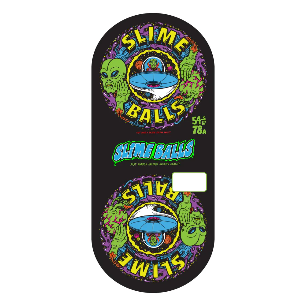 Slime Balls - 54.5mm Alien Mini OG Slime Black 78a - Concrete