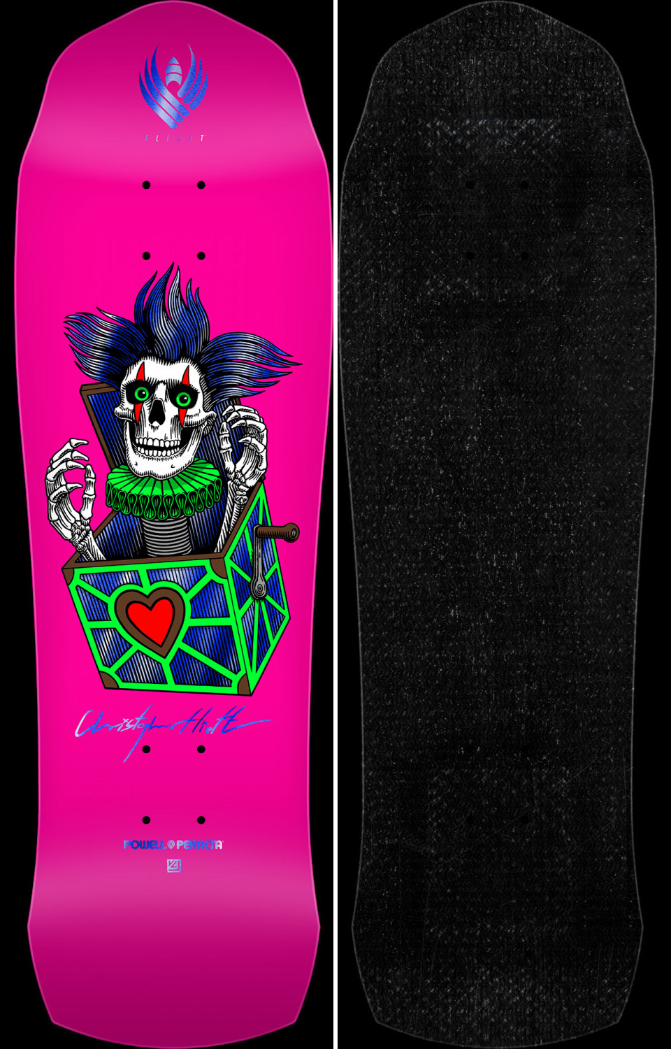 スケートボード PowellPeraltaProChrisHiettSkullFLIGHT9.5 Powell Peralta Pro Chris Hiett Skull FLIGHT Skateboard Deck