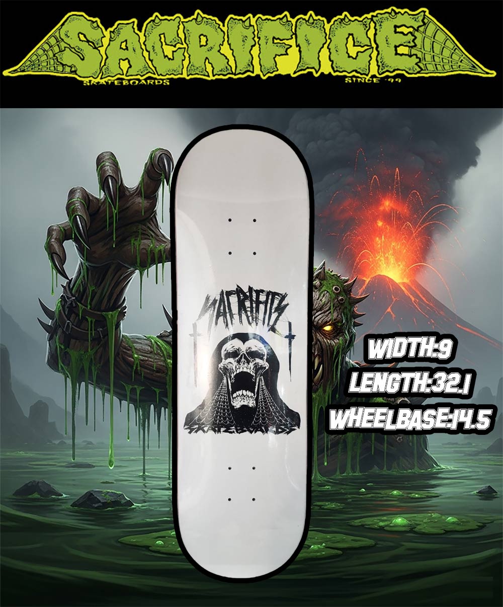 Sacrifice Xk8s - Necromancer Skateboard Deck 9 inch