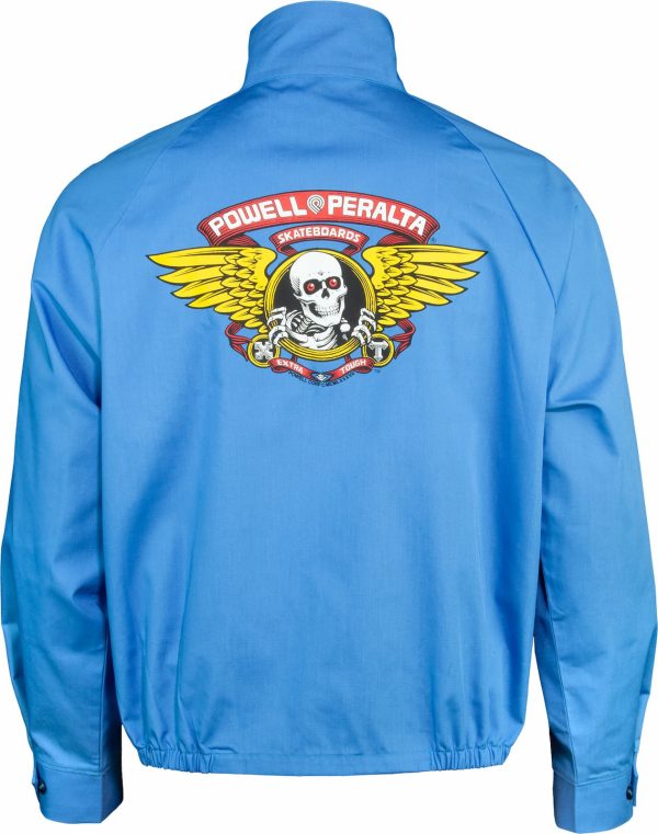 ジャケット・アウター POWELL PERALTA WINGED RIPPER OG JACKET L Powell Peralta - Winged Ripper Jacket Postal Blue