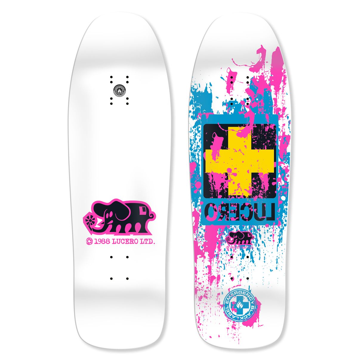 BLACK LABEL JOHN LUCERO　DECK Black Label Lucero Splatter Cross Deck 9.88 x 32.25 | Skate Warehouse