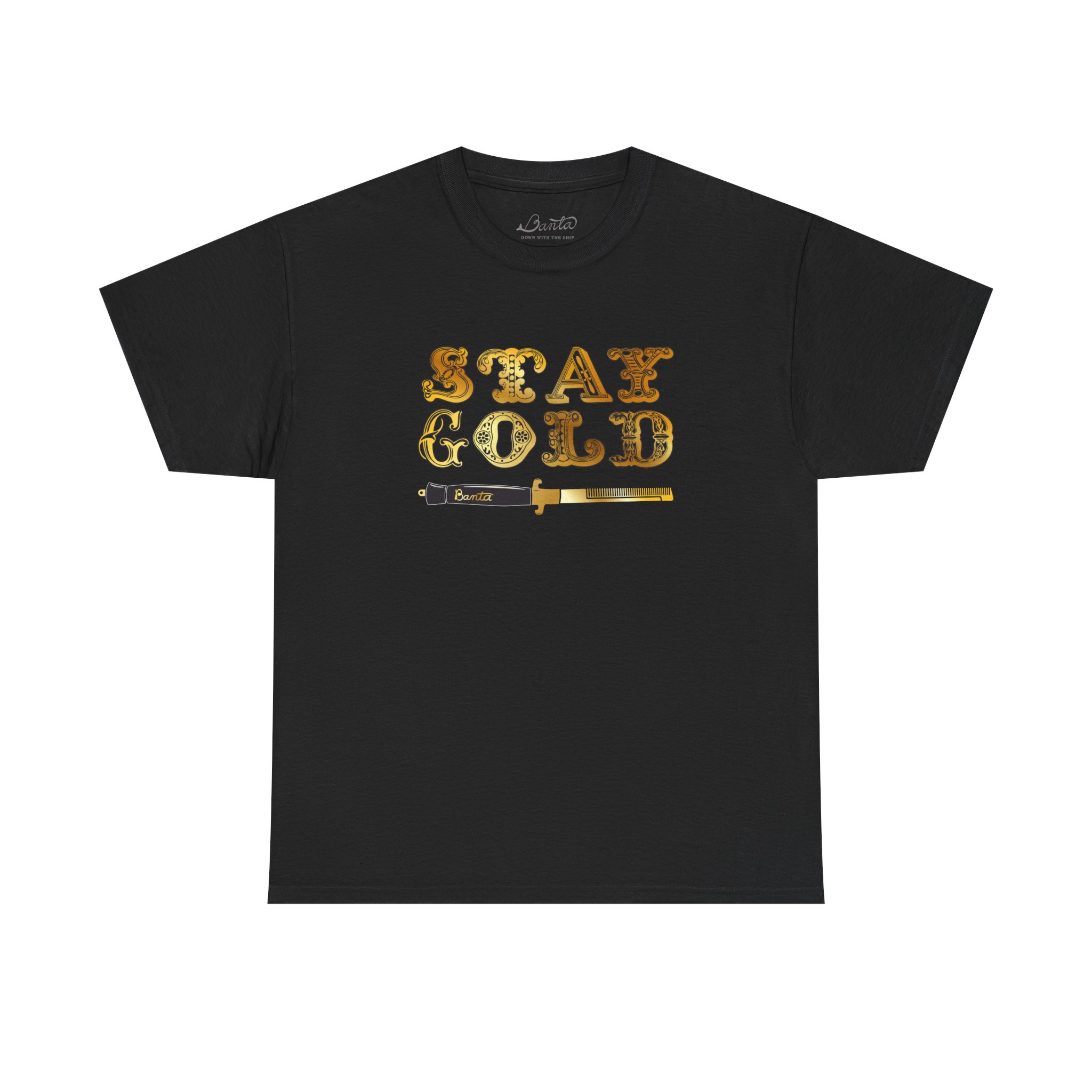 Banta - Stay Gold T-Shirt - Concrete Disciples Skatepark Locator